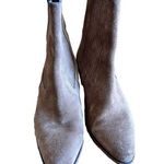 Sandro Leather Suede ankle boots Brown with elastic Size 36 Round Toe Block Heel Photo 1