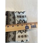 Muk Luks Reversible Knit Winter Fair Isle Beanie Hat and scarf Cream Womens Tan Photo 7