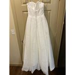 BHLDN NEW  Whispers & Echoes Bellevue Ivory White Linen Wedding Bridal Gown Sz 12 Photo 12