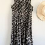 DÔEN | DOEN | Tulsi Dress Black White Midi Floral | Sz Medium Photo 0