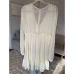 The Clothing Company Coquette Mini Dress Cream Lace Trim Long Sleeve
L Photo 2