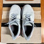 Hoka  One One Sneaker Clifton 8 Running Shoes Blue/Gray Women 9.5D Running Walk Photo 2