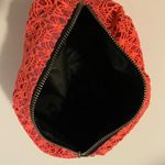 Pink Crochet Glitter Cosmetic Bag. Photo 1