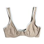 Stone Fox Swim Bikini Top Women’s Cloud XS Tan Color Block $88.00 Photo 0