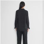 Aritzia NEW  Babaton Women's Button Up Utility Linen Shirt Black Size XXS Photo 6