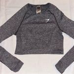 Gymshark NWOT  Vital Seamless Gray Long Sleeve Top Size M Photo 0