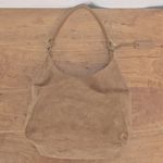 EXPRESS Brown Suede Leather Shoulder Bag Purse Photo 6