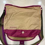 Bensimon Color Block Tan Purple Sporty French Messenger Bag Photo 2