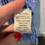 Sunday Saint Tropez 100% Viscose Blue & White Flower Long Maxi Dress Boho Chic Size XL Photo 4