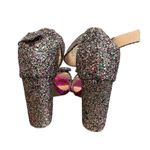 •Chunky Heel Sandals With A Strap, Bow With Fashionable Bright Red Butterfly Pink Size 9 Photo 3