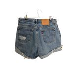 Levi's 501 High Rise Shorts Womens 16 Blue Distressed Cut Off Denim Vintage Photo 1