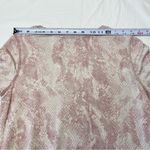 Susan Graver  Pink Snake Print Blouse Size Small LIKE NEW Photo 6