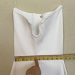 House Of CB  Oriana Strapless White Ribbed knit Stretch Bodycon Midi Dress NWO XL Photo 9