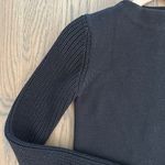 Prada Ribbed Knit 100% Wool Crew Neck Sweater in Black Size 38 / Extra Small Photo 4
