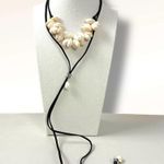 Free People Katie Leather Shell Choker NWT Layered Necklace Beach Bohemian Surf Photo 0