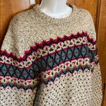Vintage Jean Michaud 90’s fair isle knit Sweater Wool Blend Ski / Cabin Size XL Green Photo 1