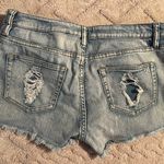 Women’s Denim Shorts Boho Aztec Patch Designs Blue Size M Photo 4