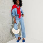 Rothy's Rothy’s crescent Stylish Cream Shoulder Bag NEW Photo 1