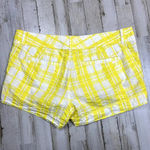 Lilly Pulitzer ‎ Women's Yellow Plaid Seersucker Chino Shorts Size 4 Casual Photo 2