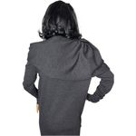 LANVIN Draped Twisted Wool long sleeved sweater dress in gray size small Photo 13