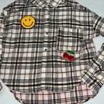 No Comment Sensory Flannel Button Down Shirt Photo 1