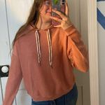 Aerie  ribbed coral hoodie  Photo 1
