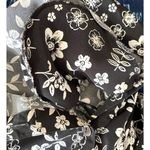 The Tog Shop Long Sleeve Shirt Floral Button Down Top Women Size 16 NLM White Photo 5