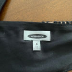 Women’s Intermission Black Lace V Neck Ruched Cocktail Party Dress size 6 EUC Photo 3