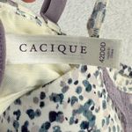 Cacique Cotton T-Shirt Bra 42DDD Floral Print Full Coverage Adjustable Photo 2