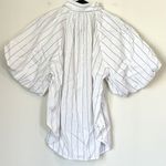 Madewell NWT Shirred Bubble-Sleeve Button-Up Shirt - Size: Medium Photo 9