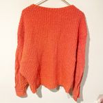 Anthropologie  Sleeping on Snow Size Large Sweater Crop Orange Poly/Wool Blend Photo 4