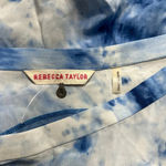 Rebecca Taylor Silk Shibori Handkerchief Skirt Blue Tie Dye Size US 6 Photo 9