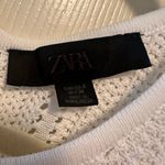 ZARA  White Knit Crochet Maxi Dress Cover-Up Size Small NWOT Photo 5