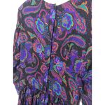 Vintage Pier 1 Passports Paisley Maxi Dress Women S Dark Academia Pleated Grunge Purple Photo 5