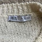 ZARA  Black and Cream Striped Sweater Vest Photo 2