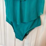 Jantzen  Turquoise One Piece Swim Suit Size 10 Photo 3