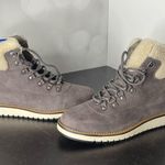 White Mountain Cozy Bootie Women’s Light Gray Pebble Grain Fabric Sz 8.5 Photo 3