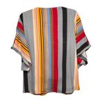 Umgee Womens Tops Size L Multicolor Striped V-neck Faux Wrap Photo 1