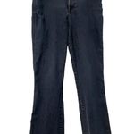 NYDJ High Rise Boot Cut Flare Leg Denim Blue Jeans Faux Back Pockets Size 10 Photo 0