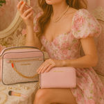 Michael Kors  Powder Blush Crossbody Bag with Matching Continental Wallet NWT Photo 1