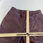 Marissa Webb Pants‎ Womens 8 Purple Red Faux Leather Kick Flare Trousers Photo 6
