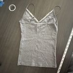 Hollister Y2K Lace Strap Layer Tank Top Cami Gray Medium Fantasy Elena Gilbert Photo 4