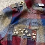 CAbi  Plaid Pearl Zip Collage Jacket - #3555 - M Photo 5