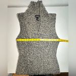 Athleta Tunic Sweater Women’s Size Medium Marbled Gray White Vest Lambswool Used Photo 3