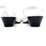 Laura Scott ‎ Womens 8 Ola Sandal Open Toe Light Gray Silver Wedge Summer Wedding Photo 3