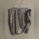 Torrid  Mini Foil Knit Tulip Skirt Silver Elastic Waist Party Size 2X New Whimsy Photo 1