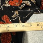 Notations Vintage Top Womens XL Black Red Flower Whimsigoth Vamp Fall Textured Photo 9