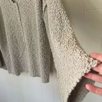White Birch V-neck Fuzzy Ivory Sweater ~ Bell Sleeves ~ Women’s Sz M Photo 5