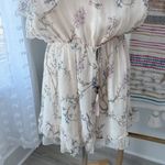 Zimmermann Zimmerman Beige Floral 100% Silk One Shoulder Ruffled Playsuit Women’s 3 US 10 Photo 3