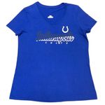 NFL Team Apparel NFL Indianapolis Colts Women's V-neck Short Sleeve T-shirt in Blue, Small Photo 1